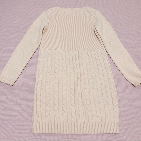 White Knit Sweat Dress - Picture 2 of 2